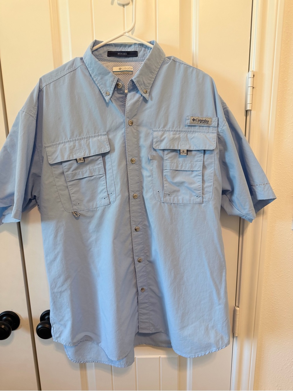 Columbia Men’s Short-Sleeve Button-Down Shirt - Sky Blue